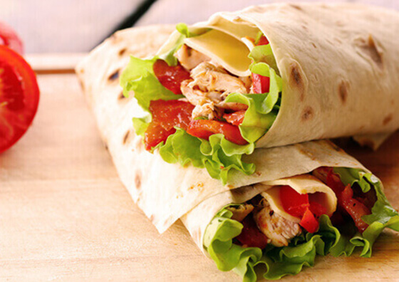 墨西哥餅，面團(tuán)分塊滾圓，熱壓墨西哥餅